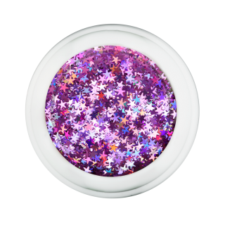 Cre8tion Nail Art Designed Confetti Glitter, 026, Star 2.5mm, Pink, 0.5oz, 1101-0467 BB 